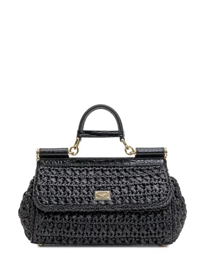Dolce & Gabbana Sicilian Mini Handbag In Black