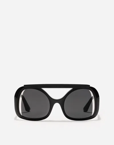Dolce & Gabbana Sicilian Street Sunglasses In Black