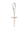 Dolce & Gabbana Cross-pendant Hoop Earring In Yellow