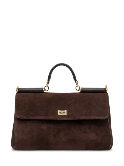 Dolce & Gabbana Sicily Bag In Brown