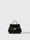 Dolce & Gabbana Sicily Bag In Patent Leather In Black