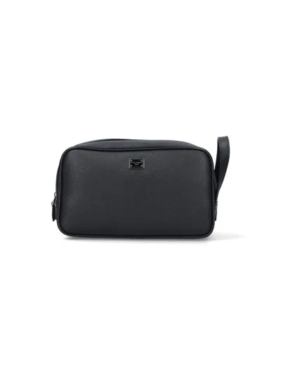 Dolce & Gabbana "sicily" Beauty Case In Black