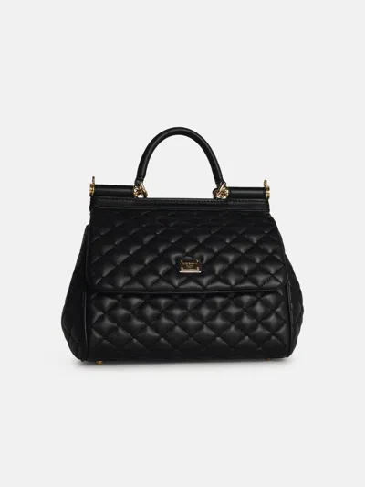 Dolce & Gabbana 'sicily' Black Leather Bag