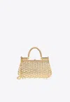 Dolce & Gabbana Sicily Box Top Handle Bag In Gold