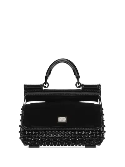 Dolce & Gabbana Sicily Box Tote Bag In Black