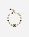 Dolce & Gabbana Filigree-embellished Bracelet In Gold/black