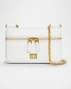 Dolce & Gabbana Sicily Calfskin Vanity Crossbody Bag In Bianco Ottico