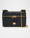 Dolce & Gabbana Sicily Calfskin Vanity Crossbody Bag In Nero