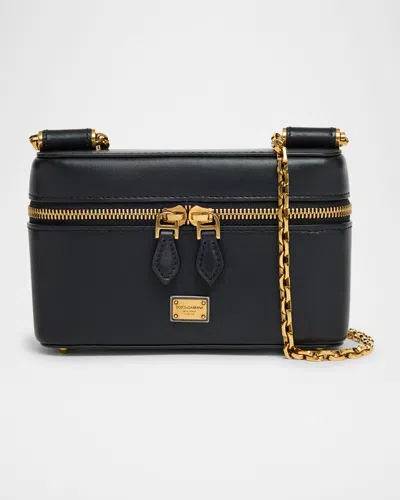 DOLCE & GABBANA SICILY CALFSKIN VANITY CROSSBODY BAG