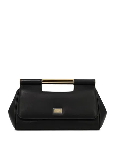 Dolce & Gabbana Handbag "sicily" Clutch Medium In Black