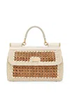 Dolce & Gabbana Elongated Sicily Handbag In Neutrals