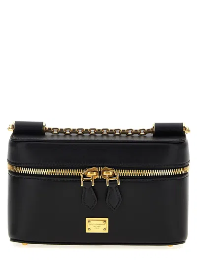Dolce & Gabbana Sicily Crossbody Bag In Black