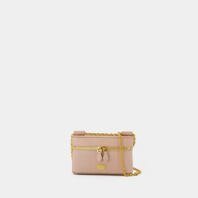 Dolce & Gabbana Sicily Crossbody In Beige