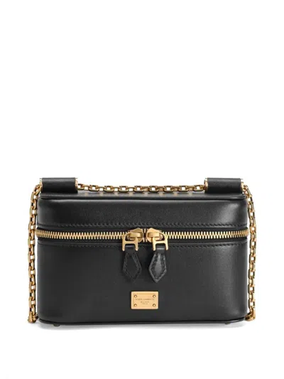 Dolce & Gabbana Sicily Cube Cosmetic Bag In Black