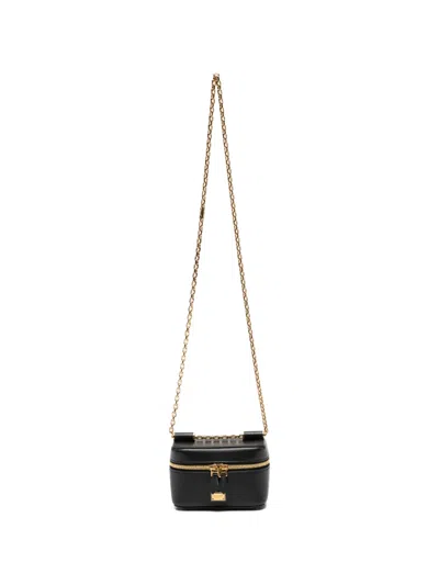 Pre-owned Dolce & Gabbana Sicily Cube Mini Bag In Black