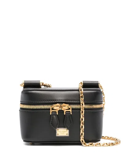 Dolce & Gabbana Sicily Cube Vanity Bag In Black