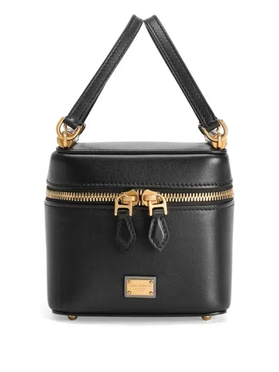【関税＆送料込み】Dolce & Gabbana Sicily Cube Cosmetic Bag Dolce & Gabbana Sicily Cube Vanity Bag In Black | ModeSens