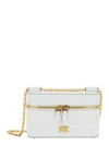 Dolce & Gabbana 'sicily Cube' White Shoulder Bag With Logo Plaque On The Front And Double Zip In Leather Woman