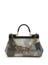 Dolce & Gabbana Sicily Denim Patchwork Cross Body Bag In Blue