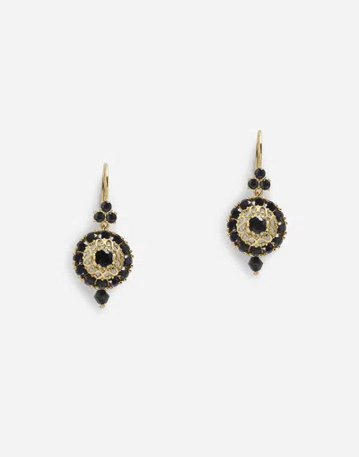 Dolce & Gabbana 18kt Yellow Gold Diamond Sapphire Earrings