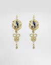 Dolce & Gabbana Sicily Earrings 18-carat Yellow Gold And Colorless Sapphires In Gold