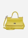 DOLCE & GABBANA SICILY EAST WEST SMALL LEATHER BAG