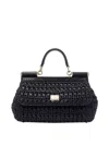 Dolce & Gabbana Sicily Elongated Handbag In Black
