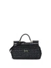 Dolce & Gabbana Sicily Elongated Handbag In Neronerooro