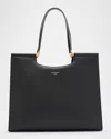 Dolce & Gabbana Large Sicily Calf Leather Tote Bag In Nero
