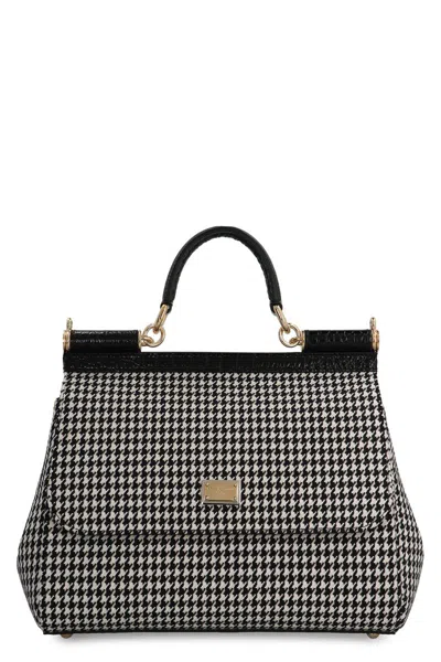 Dolce & Gabbana Sicily Grande Handbag In Black