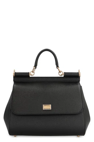 Dolce & Gabbana Sicily Grande Leather Handbag