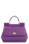 Dolce & Gabbana Purple Leather Medium Sicily Handbag