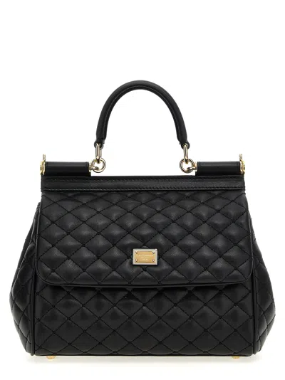 Dolce & Gabbana Sicily Hand Bags In Black