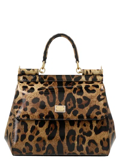 Dolce & Gabbana Sicily Hand Bags Multicolor In Animal Print