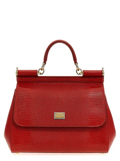 Dolce & Gabbana Sicily Medium Bag In Red