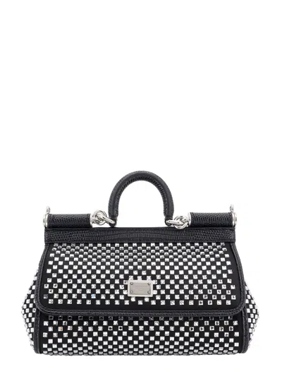 Dolce & Gabbana Small Sicily Handbag In Negro