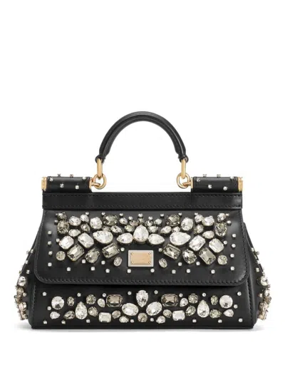 Dolce & Gabbana Sicily Handbag In Black