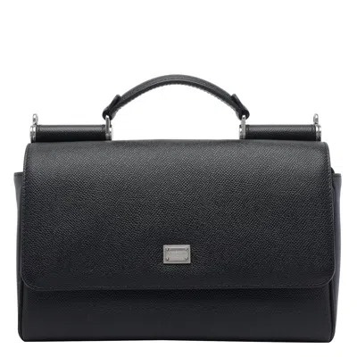 Dolce & Gabbana Sicily Handbag In Black