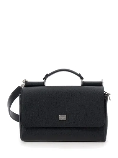 Dolce & Gabbana Sicily Handbag In Black