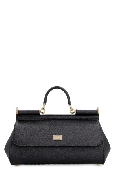 Dolce & Gabbana Medium Sicily Handbag In Black