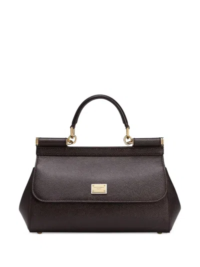 Dolce & Gabbana Sicily Handbag In Burgundy