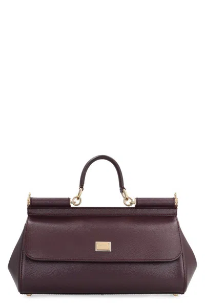 Dolce & Gabbana Sicily Handbag In Red-purple Or Grape