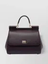 Dolce & Gabbana Medium Sicily Handbag In Must Color In Burgundy