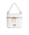 Dolce & Gabbana Sicily Leather Handbag With Iconic Logo Plate In White
