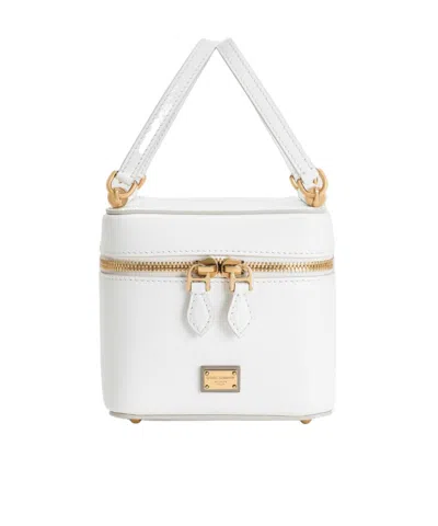 DOLCE & GABBANA DOLCE  GABBANA LOGO PLAQUE ZIPPED HANDBAG