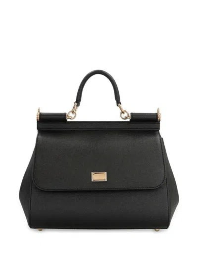 Dolce & Gabbana Sicily Large Bags In Black