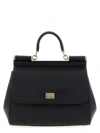 Dolce & Gabbana Sicily Grande Leather Handbag In Black