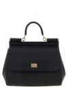 Dolce & Gabbana Sicily Grande Leather Handbag In Black