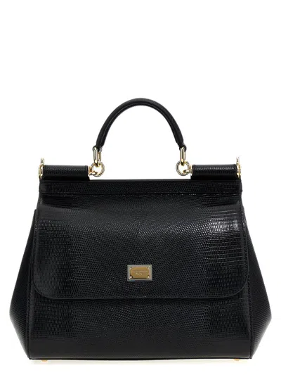 Dolce & Gabbana 'sicily' Large Handbag In Black