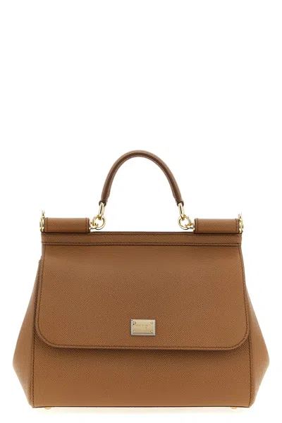 Dolce & Gabbana 'sicily' Large Handbag In Brown